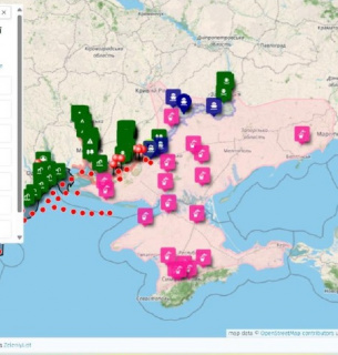 Інтерактивна карта з інформацією про наслідки підриву Каховської ГЕС