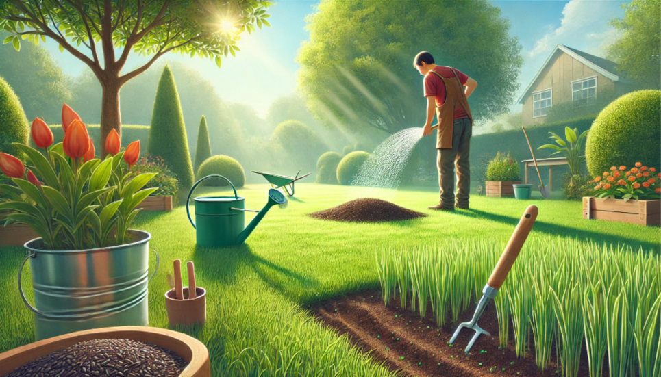 Як самостійно відновити газон: прості практичні поради Зображення згенеровано ШІ