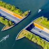 ФОТО: Міст-транспортна розв'язка Veluwemeer Aqueduct у Нідерландах
/ Reuters