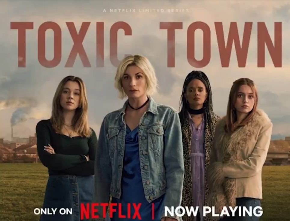 Netflix змусив свій серіал про токсичне місто "заговорити" з білбордів у Британії Фото: скриншот рекламного постера серіалу від Netflix «Токсичне місто»