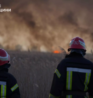 Масштабна пожежа в Одеській області: понад 10 га охоплено вогнем. Фото: ДСНС Одещини