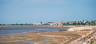 Каховське водосховище після катастрофи 