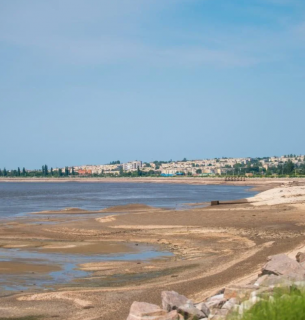 Каховське водосховище після катастрофи 