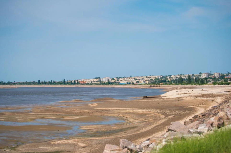 Каховське водосховище після катастрофи 