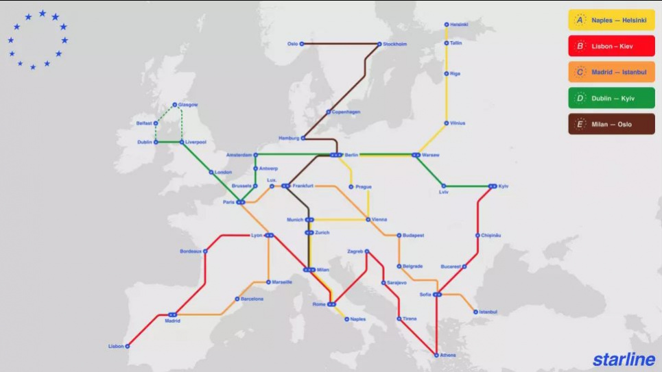 По Европе на… метро: Украину планируют включить в общую транспортную систему до 2040 года Изображение: 21st Europe