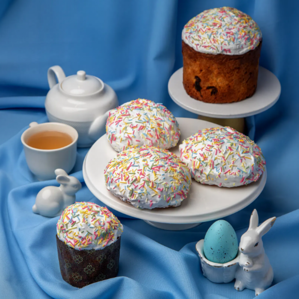 В Україні напередодні Великодня почали продавати "верхівки" пасок Креатив до Великодня: в українському супермаркеті продають верхівки пасок окремо. Фото: Сільпо