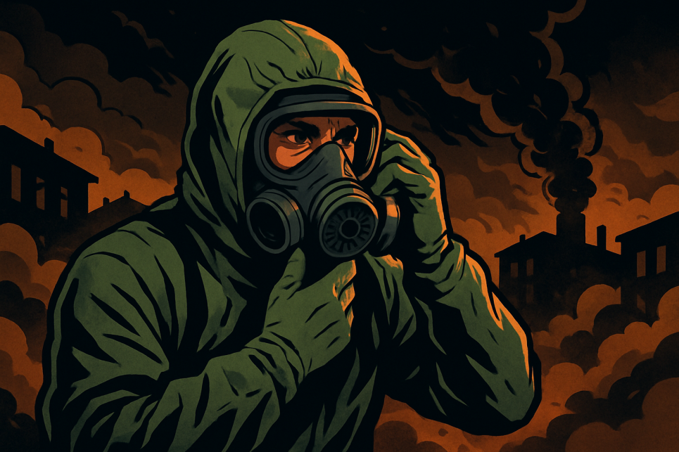 Хімічна безпека в умовах війни: як захиститися від хімічної зброї Зображення згенеровано ШІ