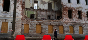 Наслідки російського обстрілу міста Суми. Фото: Hanna Sokolova-Stekh/DW