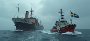 Балтійський щит: Швеція посилює контроль над «тіньовим флотом» Росії Зображення згенеровано ШІ