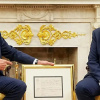 Фрідріх Мерц і Дональд Трамп у Білому домі. Офіційне фото