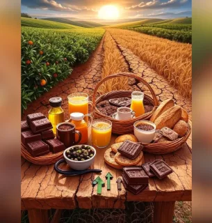 Занадто дорогі продукти? Поскаржимося на зміну клімату! Зображення згенеровано ШІ