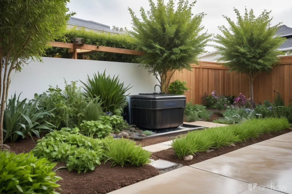 Розумні системи поливу з дощовою водою: сталий сад в умовах змін клімату Зображення згенеровано ШІ