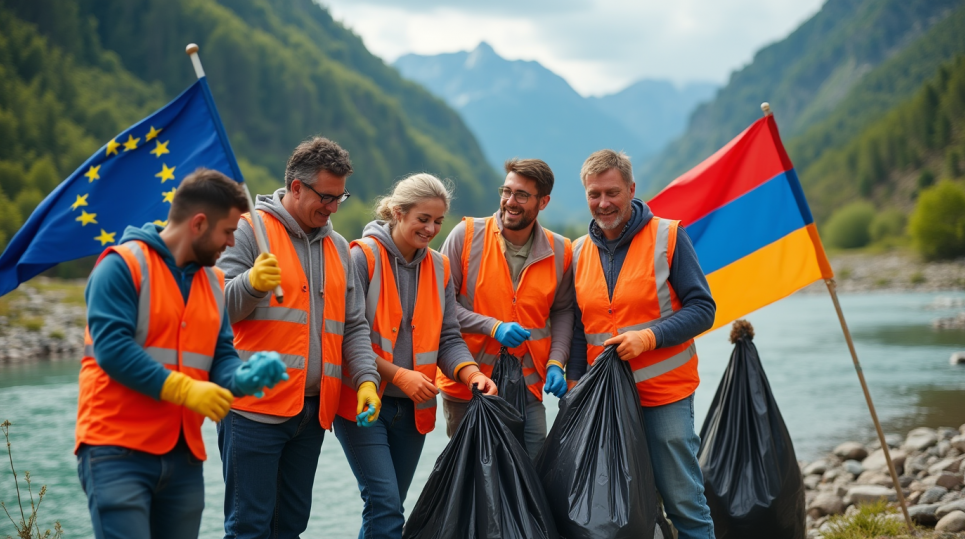 Зеленые горы и чистая вода: как Европа поддерживает экологическое возрождение Армении Изображение сгенерировано ИИ