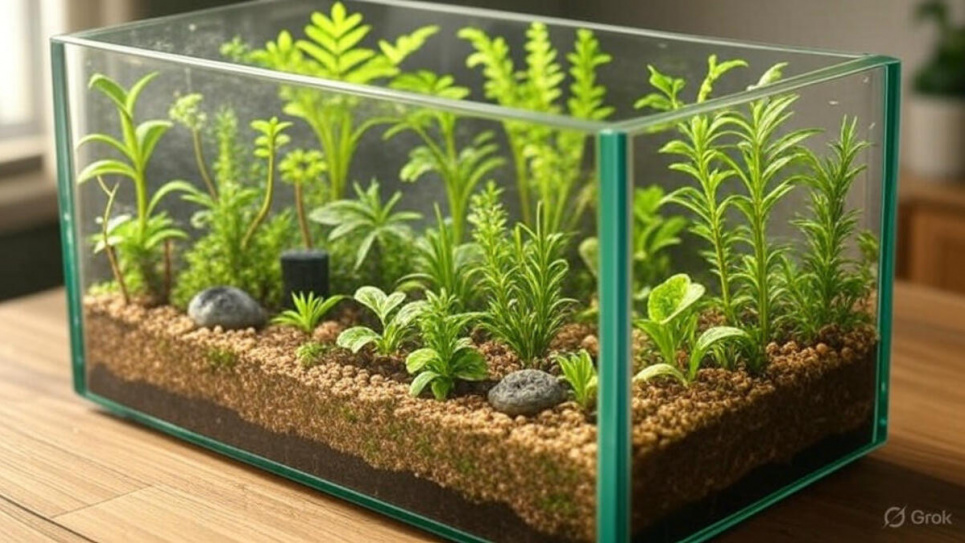 Сади під склом: оаза зелені в домашньому просторі Зображення згенеровано ШІ