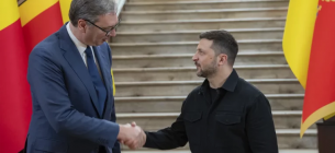 У затінку пам’яті: візит сербського президента в Україну на тлі війни та історичних ран Ukrainian Presidential Press Office / AP