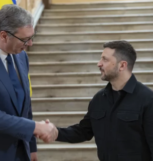 У затінку пам’яті: візит сербського президента в Україну на тлі війни та історичних ран Ukrainian Presidential Press Office / AP