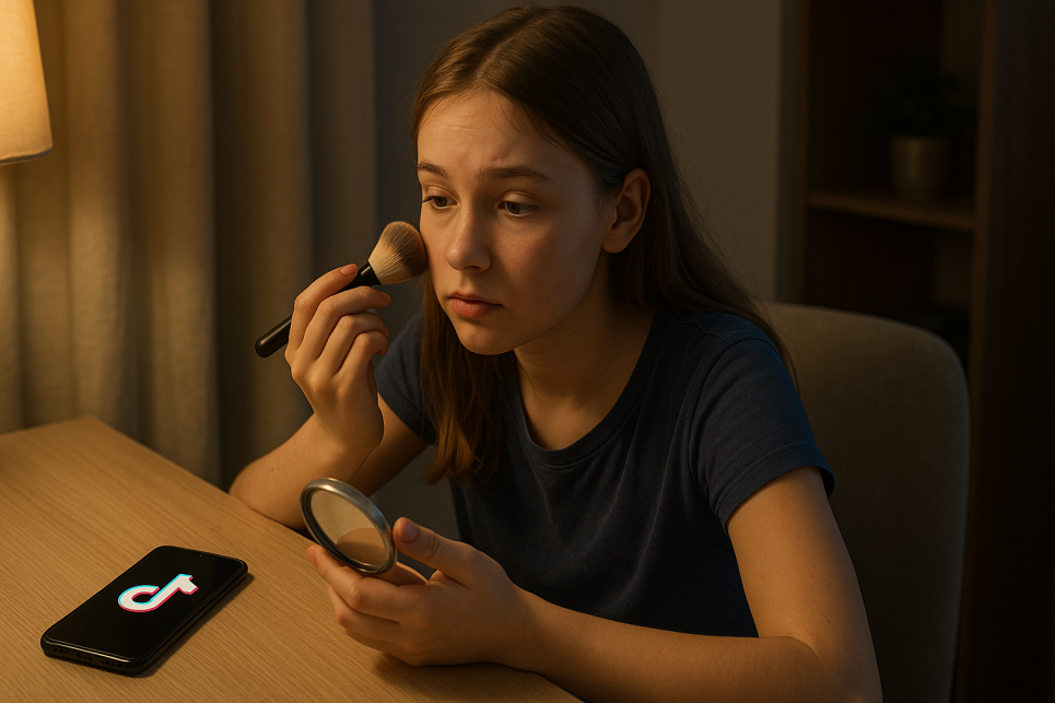 У TikTok популяризують небезпечний догляд за шкірою для дітей: у чому небезпека? Зображення згенеровано ШІ