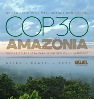 Потяг справедливості: як Бонн наближає кліматичну рівність Постер COP30. Фото взято із сайту Forster Communications