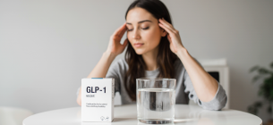 Препарат от диабета, облегчающий мигрень? Новые надежды Девушка с мигренью и лекарство от диабета GLP-1. Изображение создано ИИ