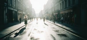 Почти 600 смертей в Великобритании — погода убивает Жара в Лондоне. Изображение создано ИИ