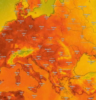 Європу накриває «тепловий купол», чи дійде він до України? Європу накриє аномальна спека до +45°C: чи дійде до України