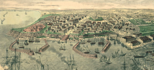 Бомбардировка Одессы в 1854 году во время Крымской войны. Изображение из открытых источников