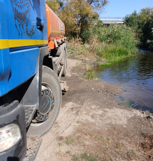 Порушення на річці Інгул: незаконний забір води, складено протокол