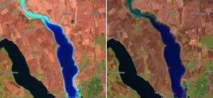 Куяльницкий лиман наполнился водой после мощных осенних ливней