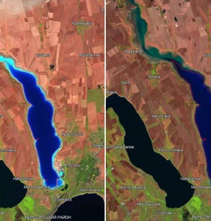 Куяльницкий лиман наполнился водой после мощных осенних ливней Куяльницкий лиман наполнился водой после мощных осенних ливней