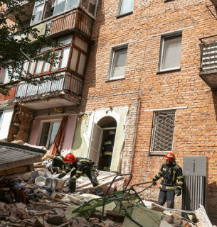 Вибух газу у Хмельницькому.
Фото: ДСНС Хмельниччини