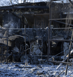 Росіяни вдарили КАБом по Фельдман Екопарку під Харковом 1 січня. Фото: Фельдман Екопарк