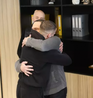 Встреча сына донора с реципиентами во Львове