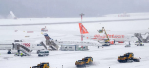 Снегопад в Австрии