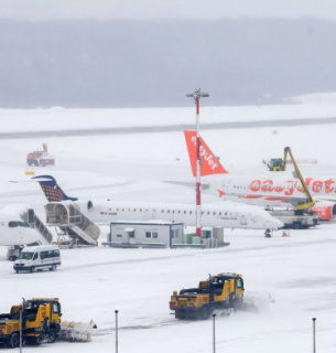 Снегопад в Австрии