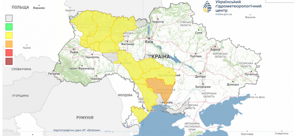 Наводнение в Украине в марте