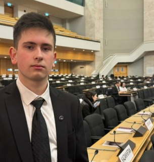 Євгеній Гнатовський у Женеві, Швейцарія, березень 2026 року. Фото надала Надія Гнатовська / Суспільне