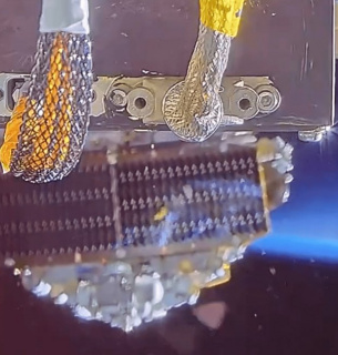 Момент розгортання супутників з космічної ракети "Союз 2.1Б". Кадр з відео