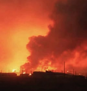 Полтавская область под обстрелом: удар по промышленному предприятию оставил без газа 5000 абонентов. Фото: Нафтогаз