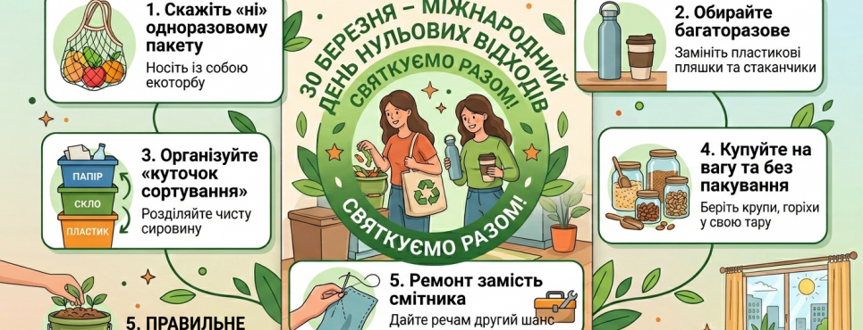 5 кроків до Zero Waste: як почати жити без сміття