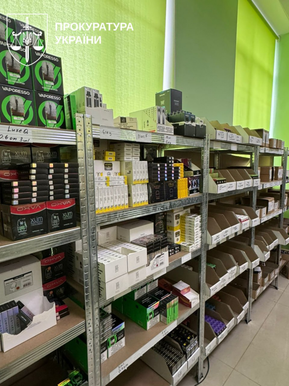 Нелегальний обіг рідин для вейпів 2026: вилучено майна на 30 млн грн у шести областях України