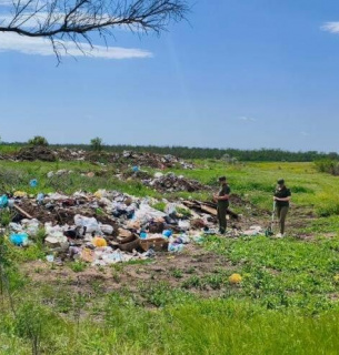 Сміттєзвалище в заказнику на Миколаївщині