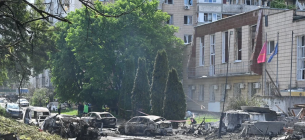Наслідки обстрілу Подільського району Києва, 2 червня
Фото: Зоряна Стельмах

