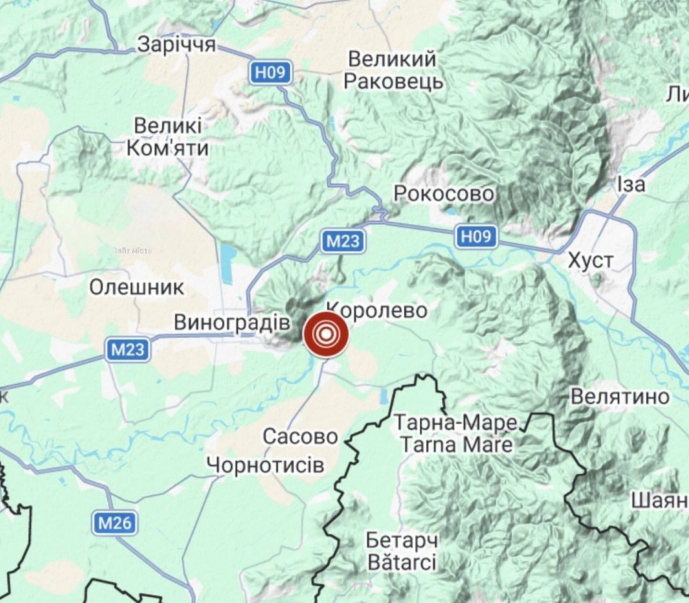 В Закарпатье зафиксировали очередное микроземлетрясение 
