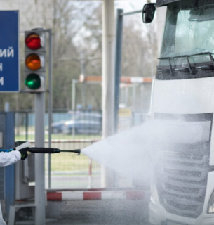 На кордоні в Одеській області продезінфікували 1230 автомобілів