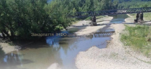 В Закарпатье почти пересохло русло реки Рика