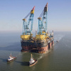 В Чёрном море смонтировали платформу крупнейшего газового проекта ЕС 