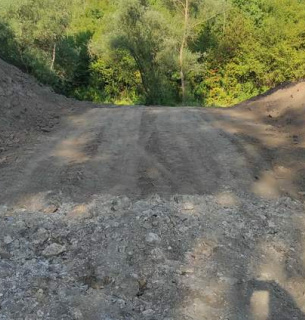 Засипане русло річки Золота Липа на Тернопільщині