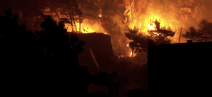 Лісова пожежа в Хорватії охопила місто Оміш: евакуація та поранені